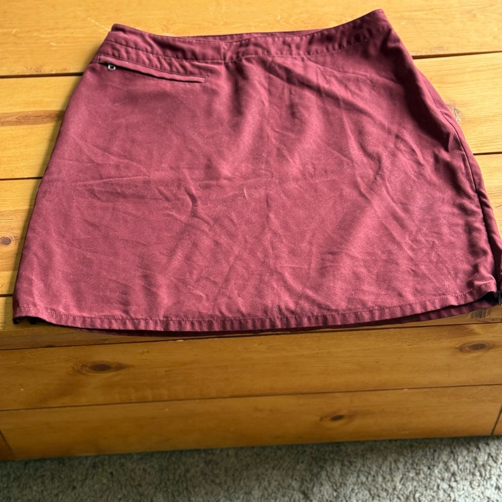 Patagonia Maroon Mini Skirt